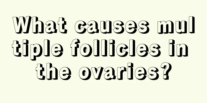 What causes multiple follicles in the ovaries?