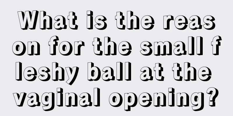 What is the reason for the small fleshy ball at the vaginal opening?