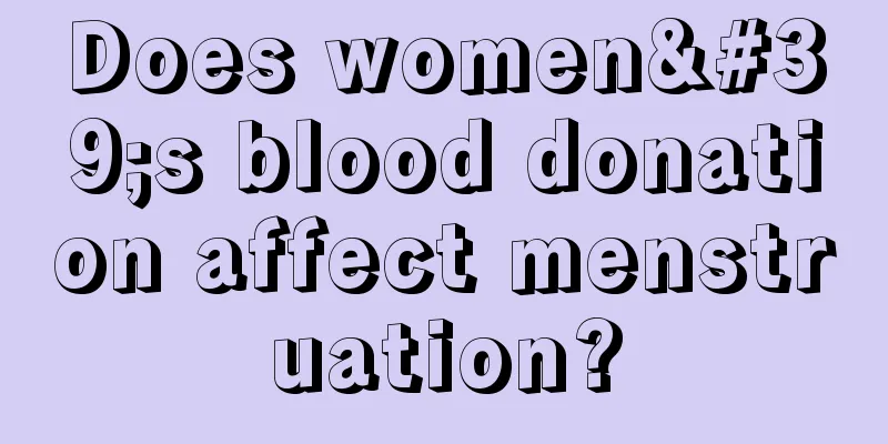 Does women's blood donation affect menstruation?