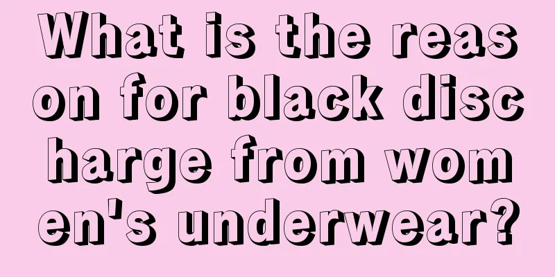 What is the reason for black discharge from women's underwear?