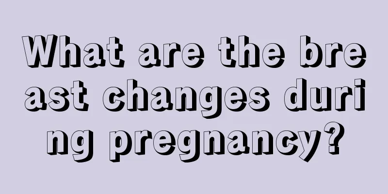 What are the breast changes during pregnancy?