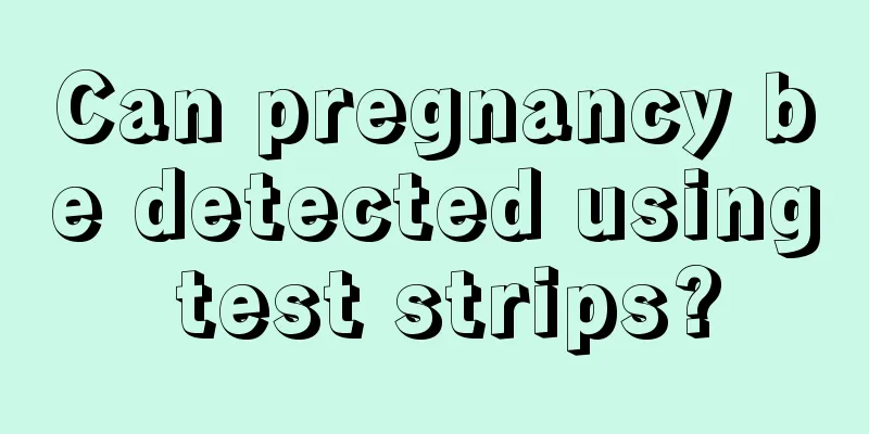 Can pregnancy be detected using test strips?