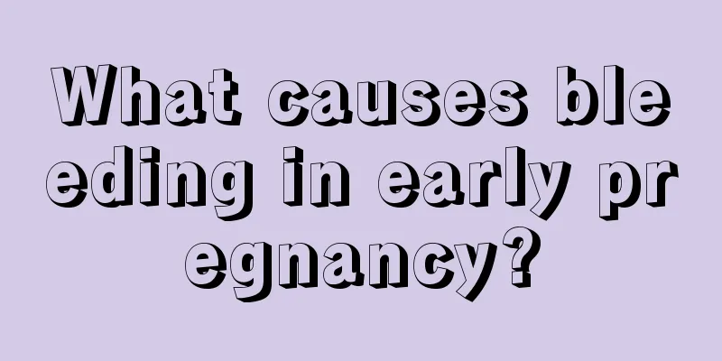 What causes bleeding in early pregnancy?