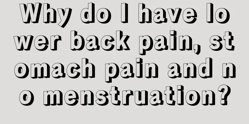 Why do I have lower back pain, stomach pain and no menstruation?