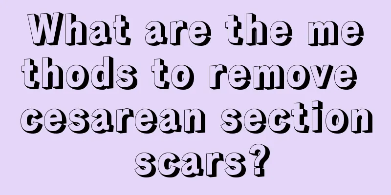 What are the methods to remove cesarean section scars?