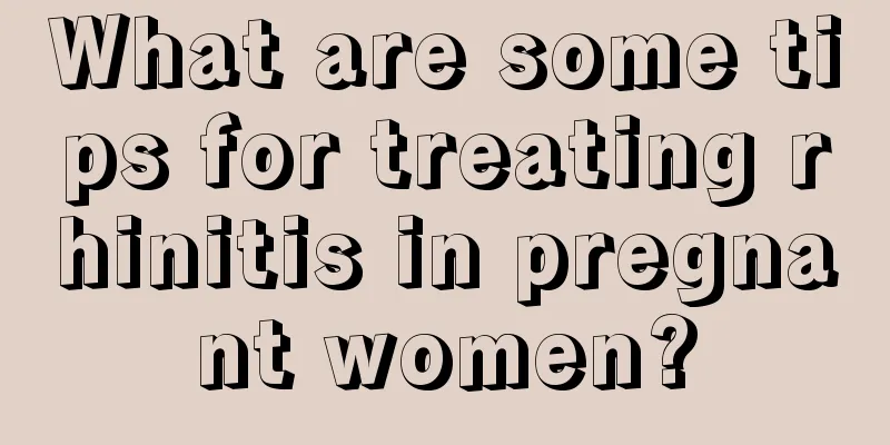 What are some tips for treating rhinitis in pregnant women?