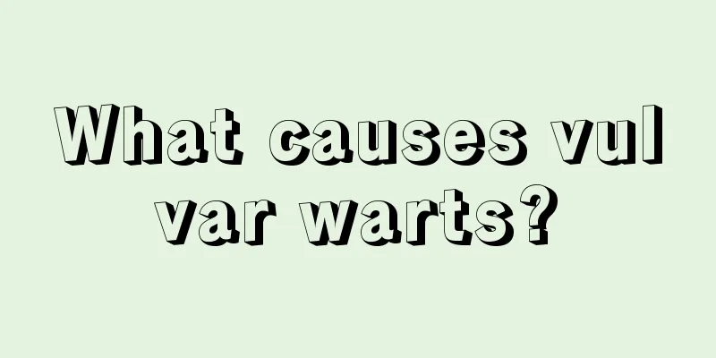 What causes vulvar warts?