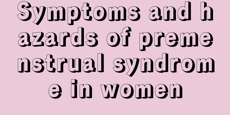 Symptoms and hazards of premenstrual syndrome in women