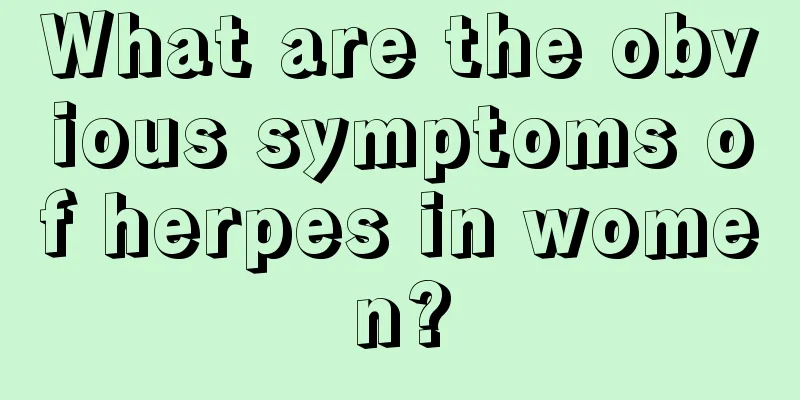 What are the obvious symptoms of herpes in women?