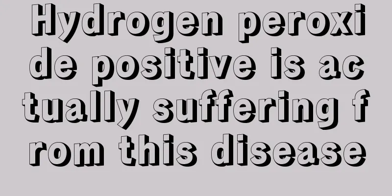 Hydrogen peroxide positive is actually suffering from this disease