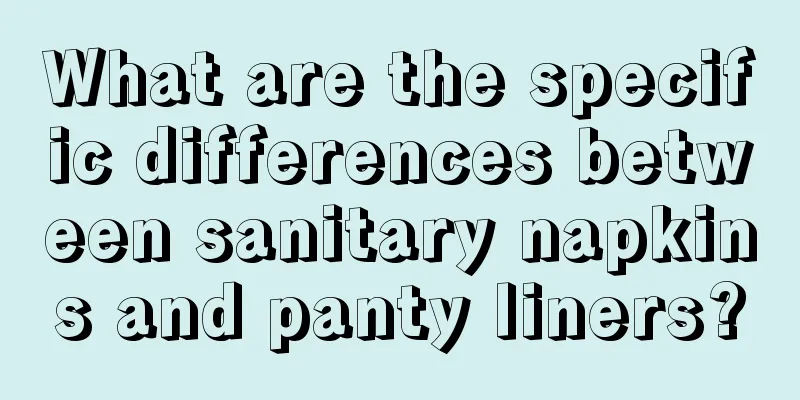 What are the specific differences between sanitary napkins and panty liners?