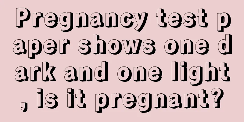 Pregnancy test paper shows one dark and one light, is it pregnant?