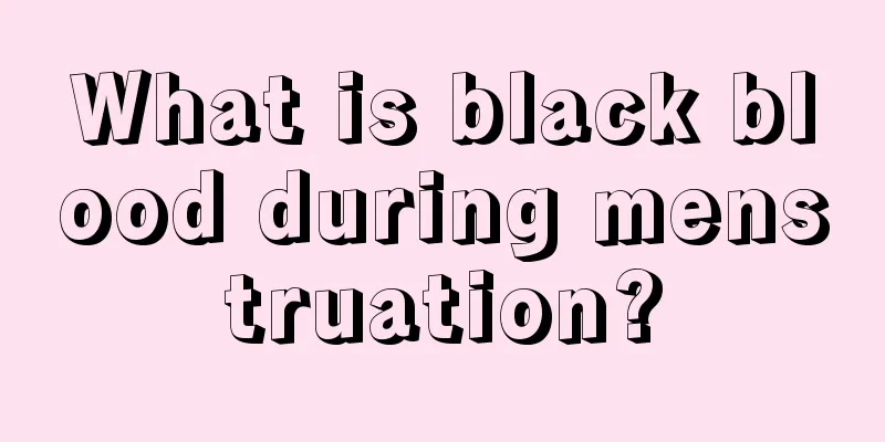 What is black blood during menstruation?