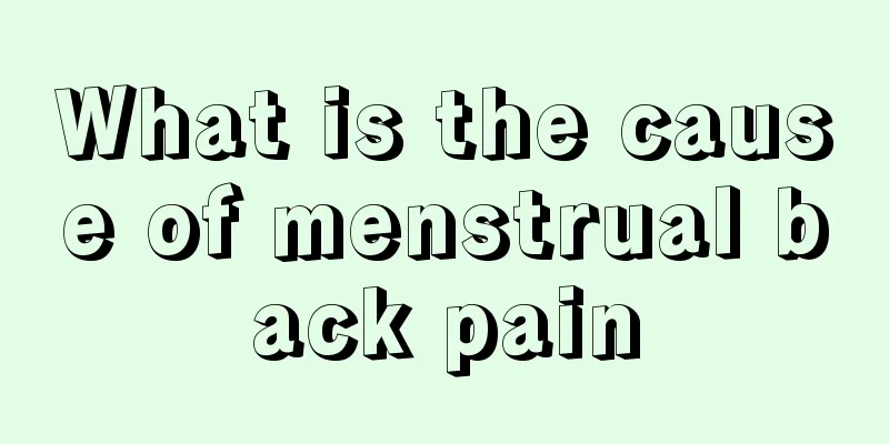 What is the cause of menstrual back pain