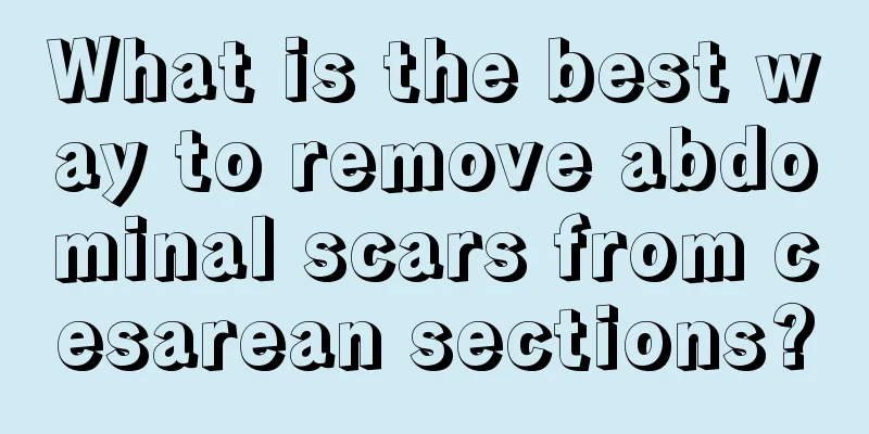 What is the best way to remove abdominal scars from cesarean sections?