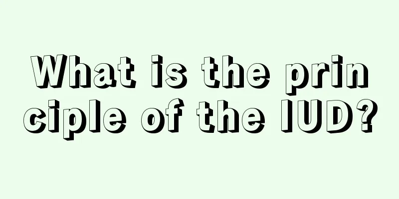 What is the principle of the IUD?