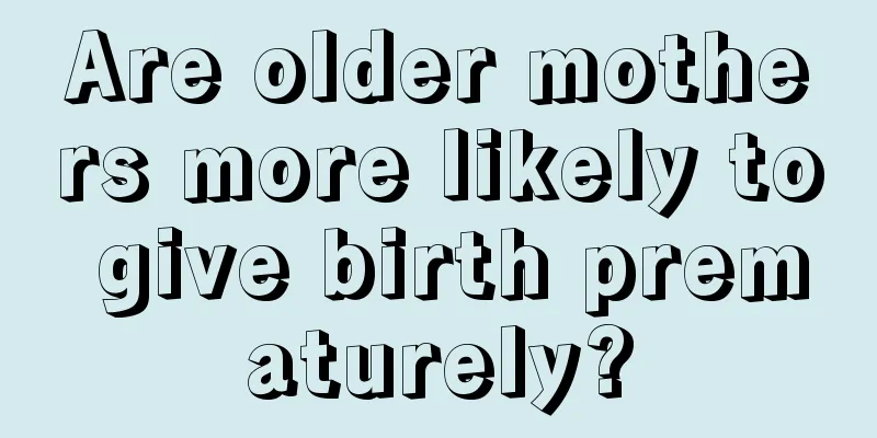 Are older mothers more likely to give birth prematurely?