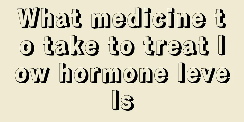 What medicine to take to treat low hormone levels