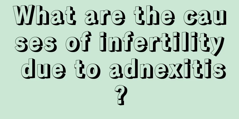 What are the causes of infertility due to adnexitis?