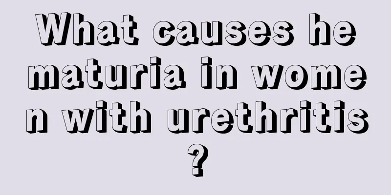 What causes hematuria in women with urethritis?