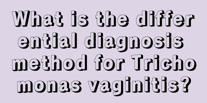 What is the differential diagnosis method for Trichomonas vaginitis?