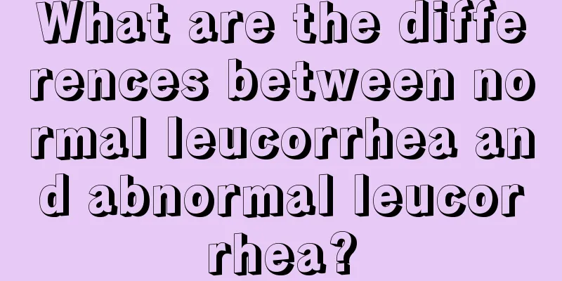 What are the differences between normal leucorrhea and abnormal leucorrhea?