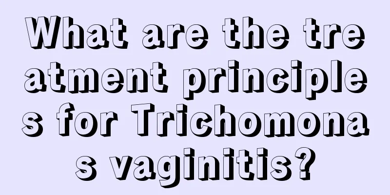 What are the treatment principles for Trichomonas vaginitis?