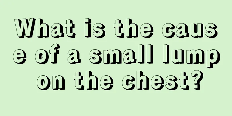 What is the cause of a small lump on the chest?