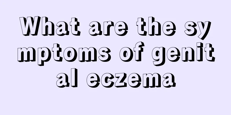 What are the symptoms of genital eczema