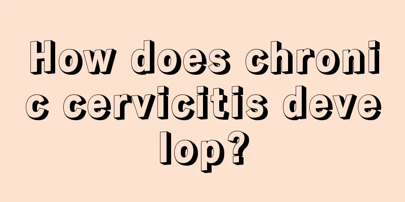 How does chronic cervicitis develop?