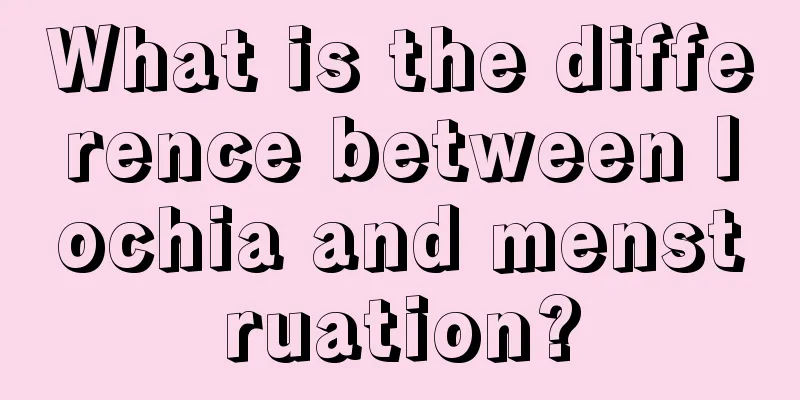 What is the difference between lochia and menstruation?