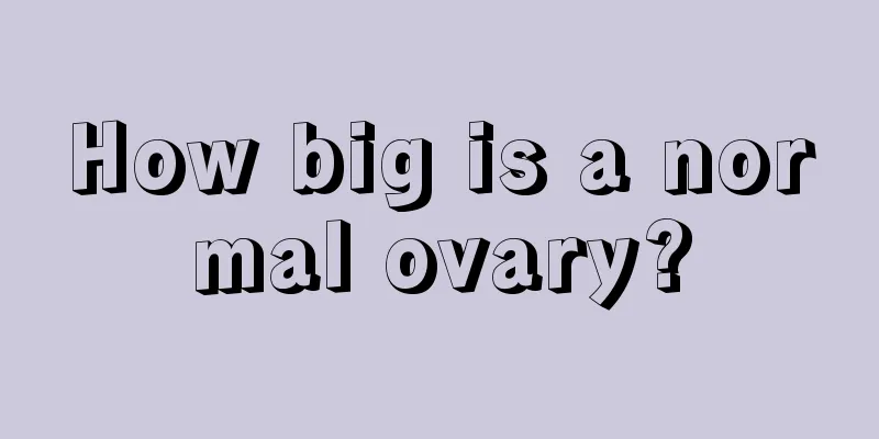 How big is a normal ovary?