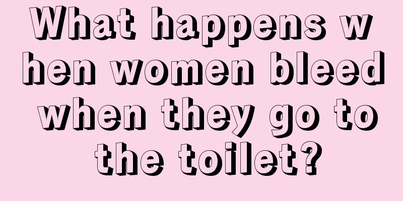 What happens when women bleed when they go to the toilet?