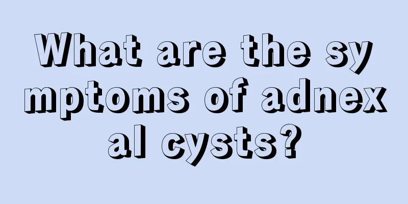 What are the symptoms of adnexal cysts?