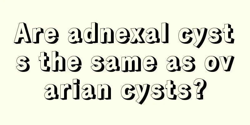 Are adnexal cysts the same as ovarian cysts?