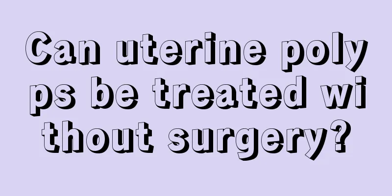 Can uterine polyps be treated without surgery?