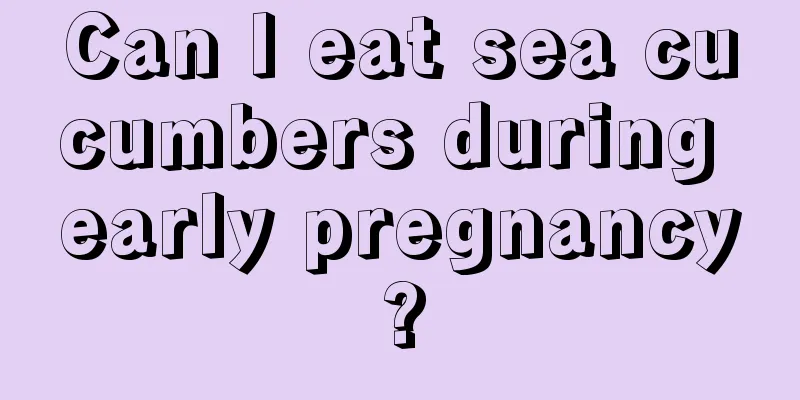 Can I eat sea cucumbers during early pregnancy?