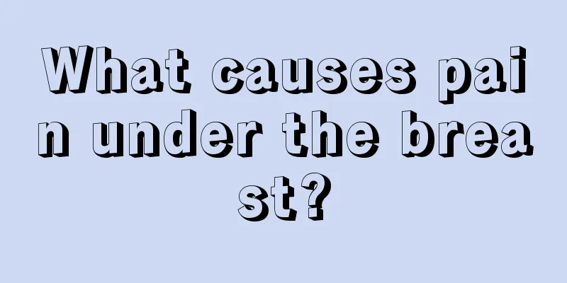 What causes pain under the breast?