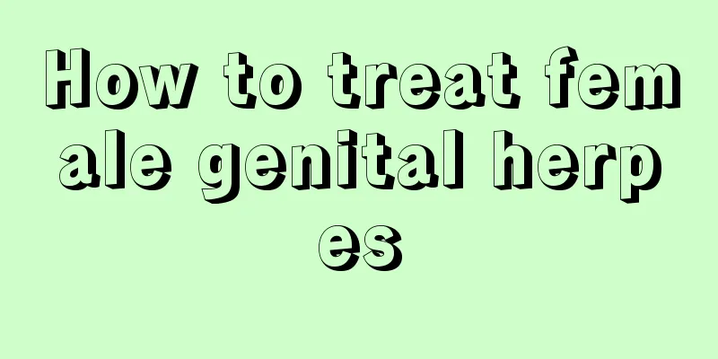 How to treat female genital herpes