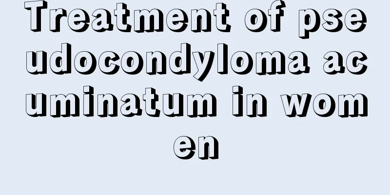 Treatment of pseudocondyloma acuminatum in women