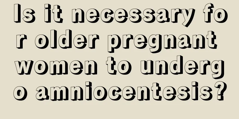 Is it necessary for older pregnant women to undergo amniocentesis?