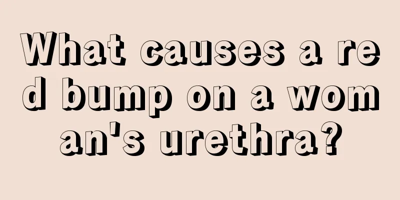 What causes a red bump on a woman's urethra?