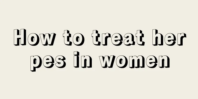 How to treat herpes in women