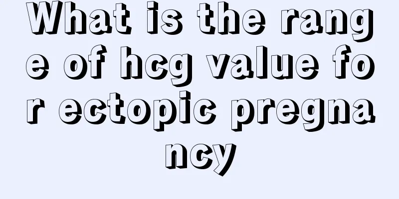 What is the range of hcg value for ectopic pregnancy