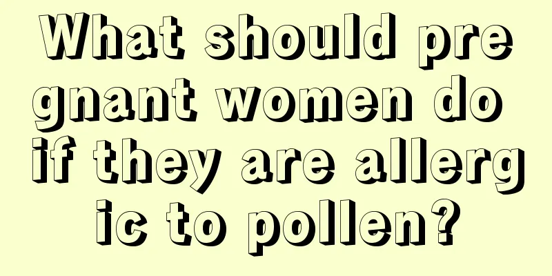 What should pregnant women do if they are allergic to pollen?