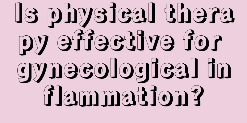 Is physical therapy effective for gynecological inflammation?