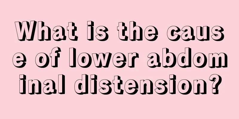 What is the cause of lower abdominal distension?