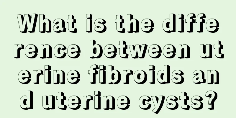 What is the difference between uterine fibroids and uterine cysts?