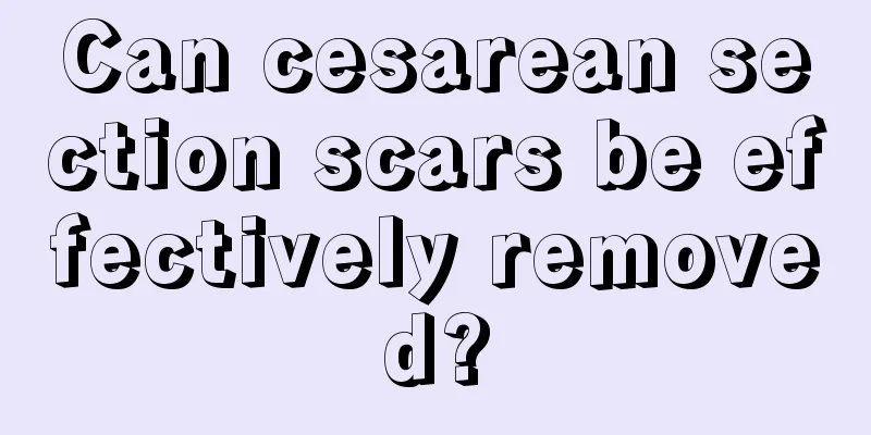 Can cesarean section scars be effectively removed?