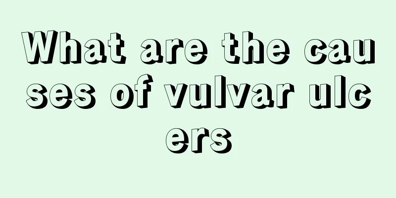 What are the causes of vulvar ulcers